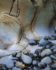 Stones set on creek